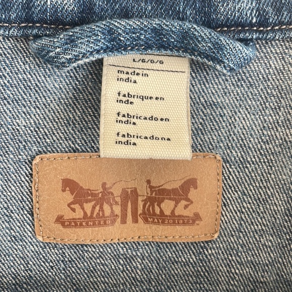 Levi’s Women's Original Denim Jean Trucker Jacket L - Picture 10 of 12